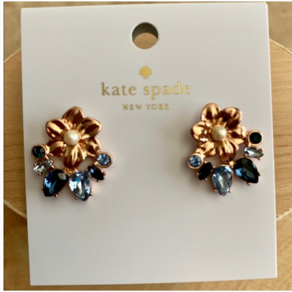 kate spade floral earrings nwt - Picture 1 of 2
